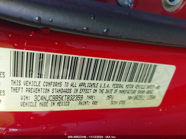 3C4NJCBB5KT832359 Jeep Compass Sun And Wheel Fwd