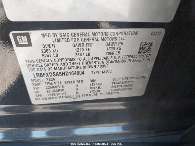 LRBFXDSA5HD164804 Buick Envision Essence