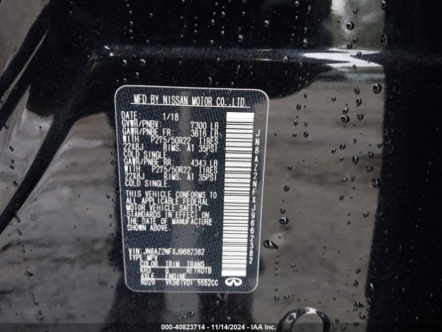 JN8AZ2NFXJ9662382 Infiniti QX80