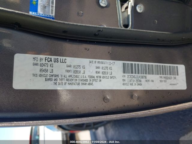 2C3CDXGJ3JH188796 Dodge Charger Daytona 392 Rwd