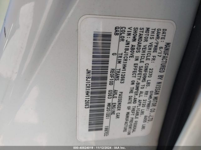 JN1BJ1CR1HW112663 Nissan Rogue Sport Sv