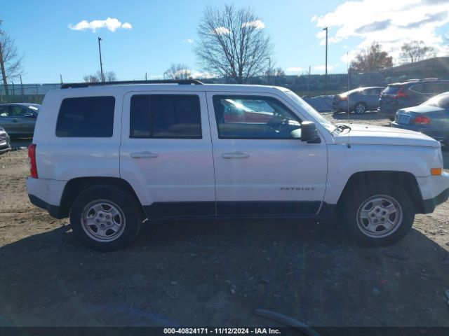 1C4NJPBB8HD172582 Jeep Patriot Sport Fwd