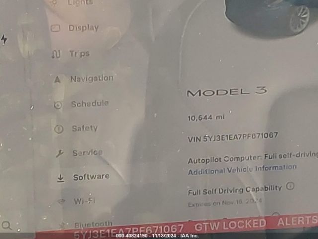 5YJ3E1EA7PF671067 Tesla Model 3 Rear-wheel Drive