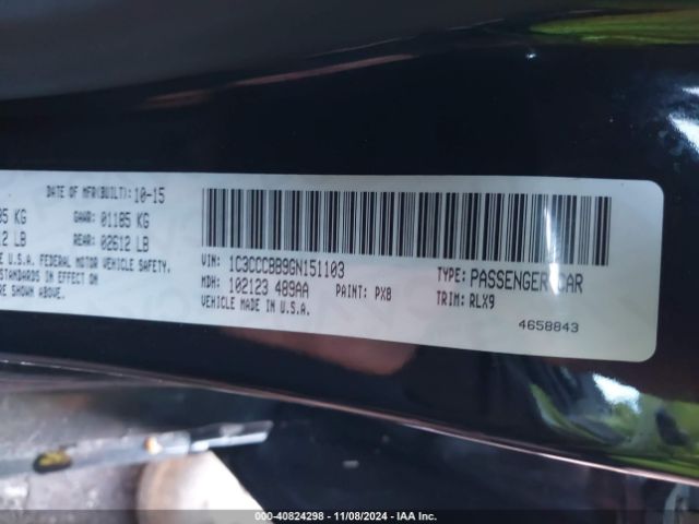 1C3CCCBB9GN151103 Chrysler 200 S