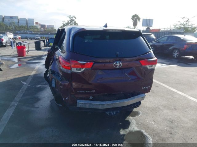 5TDBZRFH6JS804799 Toyota Highlander Le Plus