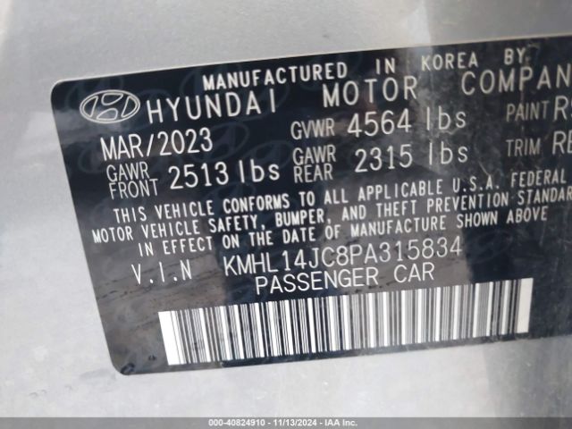 KMHL14JC8PA315834 Hyundai Sonata N Line