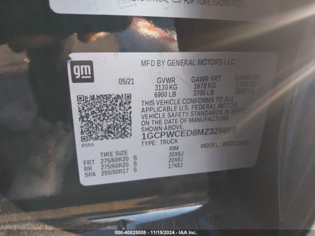 1GCPWCED8MZ329699 Chevrolet Silverado 1500