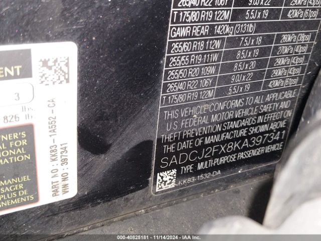 SADCJ2FX8KA397341 Jaguar F-pace 25t Premium