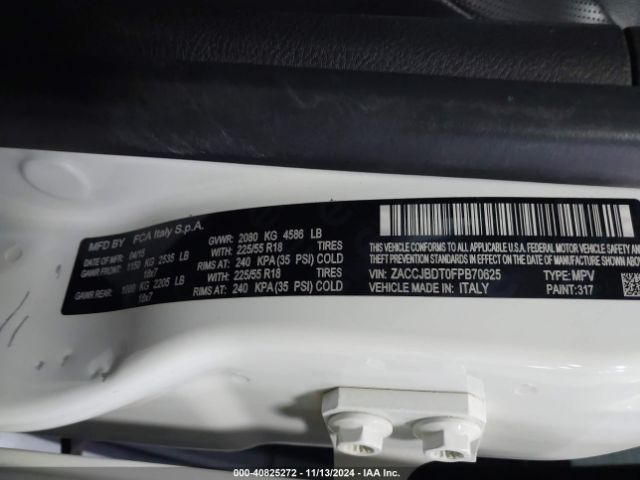 ZACCJBDT0FPB70625 Jeep Renegade Limited