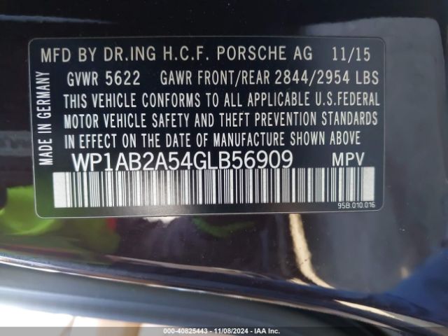 WP1AB2A54GLB56909 Porsche MACAN S
