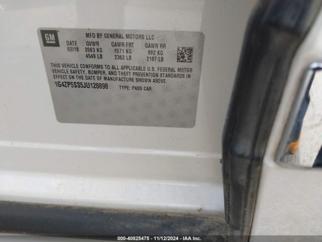 1G4ZP5SS5JU128898 Buick Lacrosse Essence