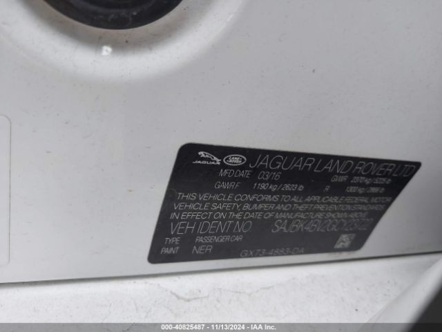 2016 JAGUAR XF SAJBK4BV2GCY23722 Photo 8