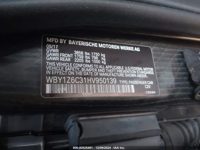 2017 BMW I3 WBY1Z6C31HV950139 Photo 8