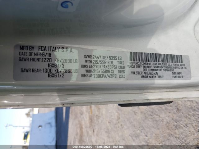 ZFBERFAB8J6L34518 RAM Promaster City Tradesman