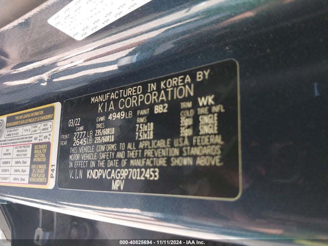 KNDPVCAG9P7012453 KIA Sportage Hybrid Ex