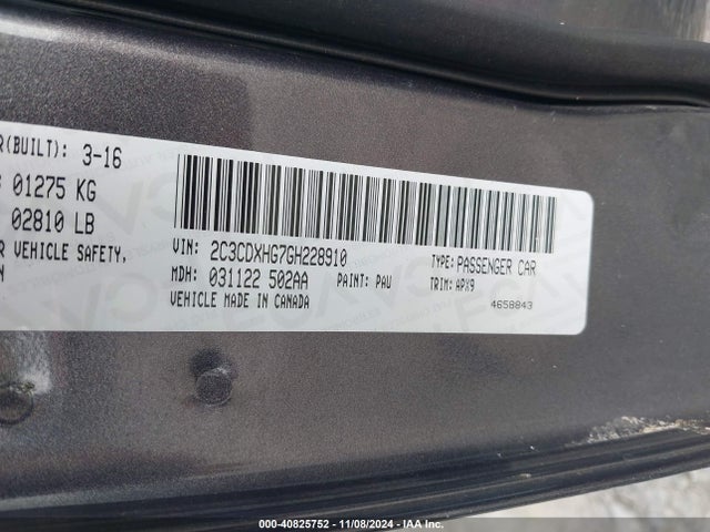 Dodge Charger Sxt 2016 2C3CDXHG7GH228910 Image 9