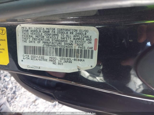 Продаж на аукціоні авто 2000 Lexus Gs 400, vin: JT8BH68X7Y0024005, номер лоту: 40825853