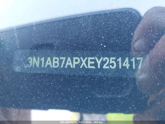 3N1AB7APXEY251417 Nissan Sentra Fe+ S/fe+ Sv/s/sl/sr/sv