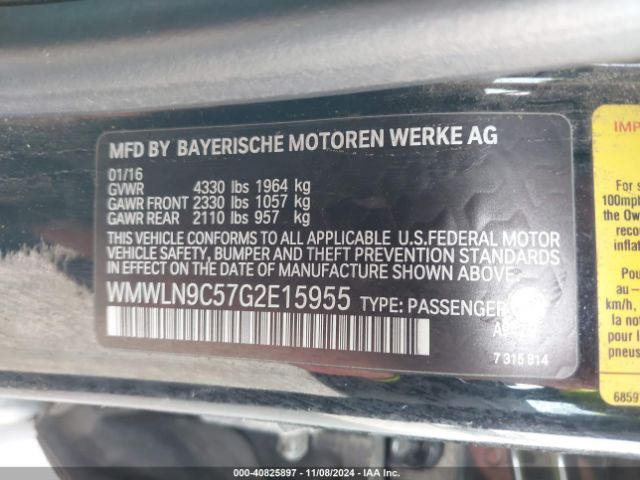 WMWLN9C57G2E15955 Mini Clubman Cooper S
