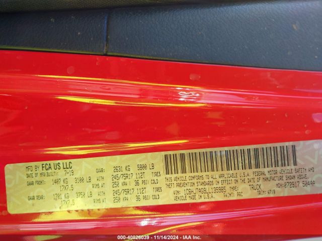 1C6HJTAG9LL135985 Jeep Gladiator Sport S 4x4