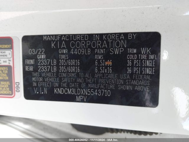 2022 KIA NIRO PLUG-IN HYBRID KNDCM3LDXN5543710 Photo 8