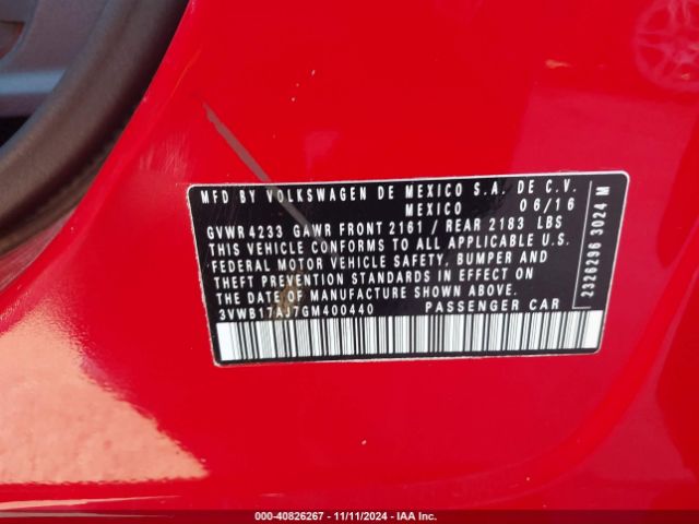 3VWB17AJ7GM400440 Volkswagen Jetta 1.8t Sport