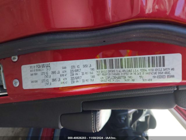 1C4PJLCB6HW667724 Jeep Cherokee Latitude Fwd