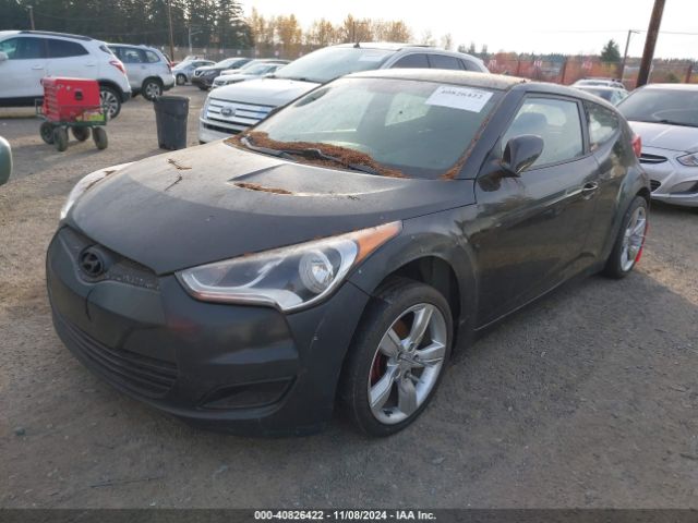 KMHTC6AD0EU208755 Hyundai Veloster Base W/black
