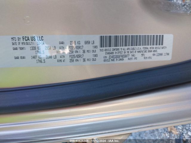 2C4RDGBG6FR658077 Dodge Grand Caravan Se