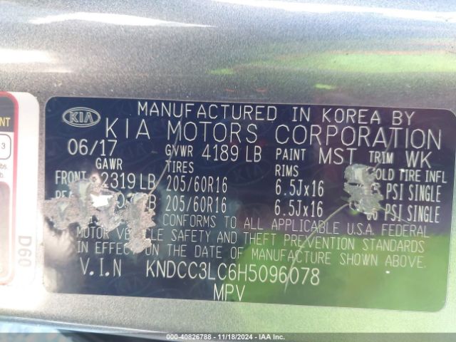 KNDCC3LC6H5096078 KIA NIRO EX