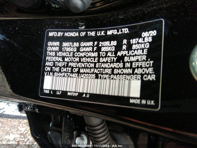 Honda Civic Sport 2020 SHHFK7H40LU420205 Image 9