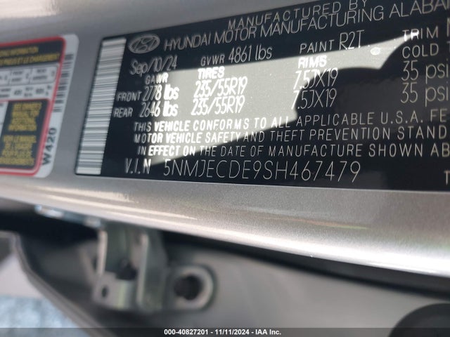Hyundai Tucson Limited 2025 5NMJECDE9SH467479 Image 9