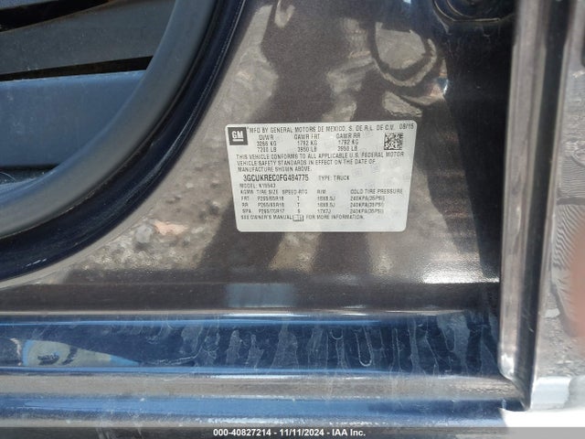 Chevrolet Silverado 1500 2lt 2015 3GCUKREC0FG484775 Image 9
