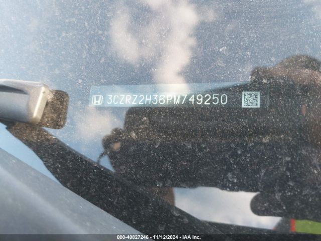 3CZRZ2H36PM749250 Honda Hr-v Awd Lx