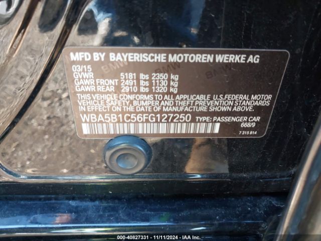 WBA5B1C56FG127250 BMW 535i