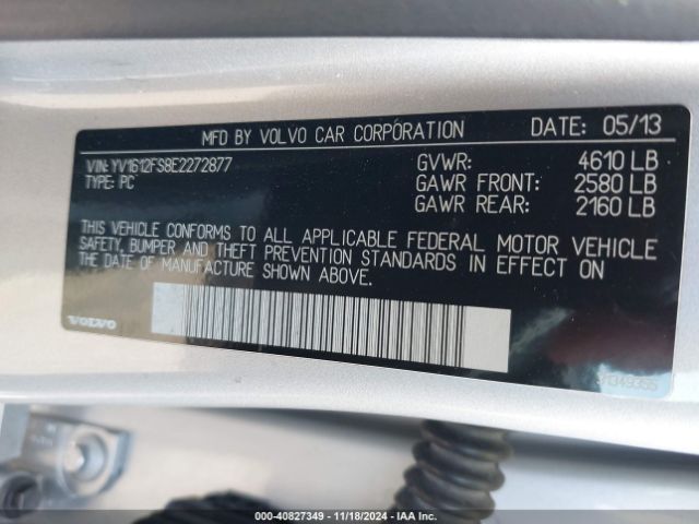 YV1612FS8E2272877 Volvo S60 T5