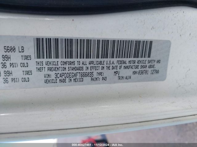 3C4PDDEGXFT666035 Dodge Journey R/t