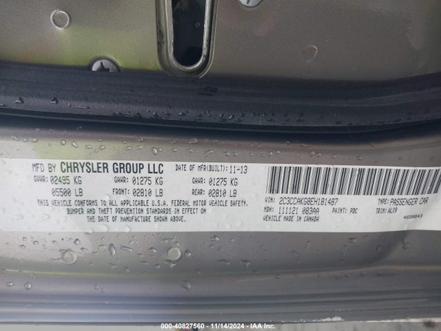 2C3CCAKG8EH181487 Chrysler 300c Awd