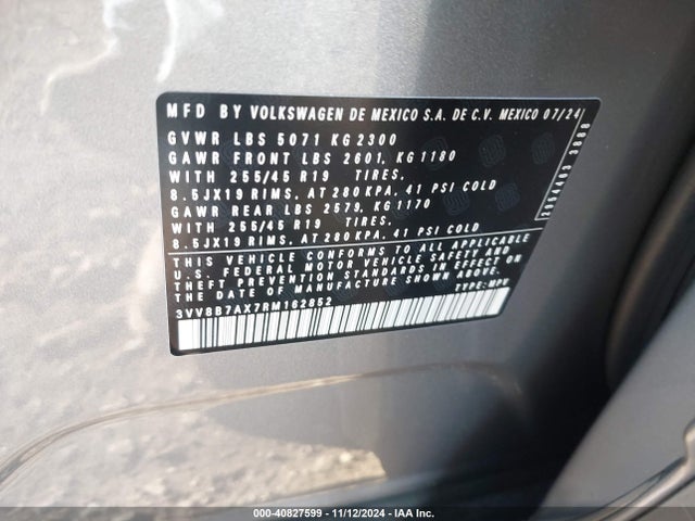 3VV8B7AX7RM162852 Volkswagen Tiguan 2.0t Se R-line Black