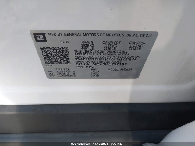GMC Terrain Sle 2019 3GKALMEV5KL297199 Image 9