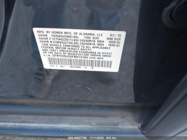 5FRYD3H26FB014184 Acura MDX