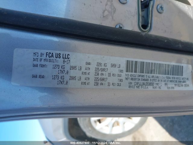 1C4PJLLB4JD538592 Jeep Cherokee Latitude Plus Fwd