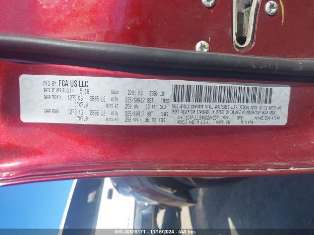 1C4PJLLB4KD204337 Jeep Cherokee Latitude Plus Fwd
