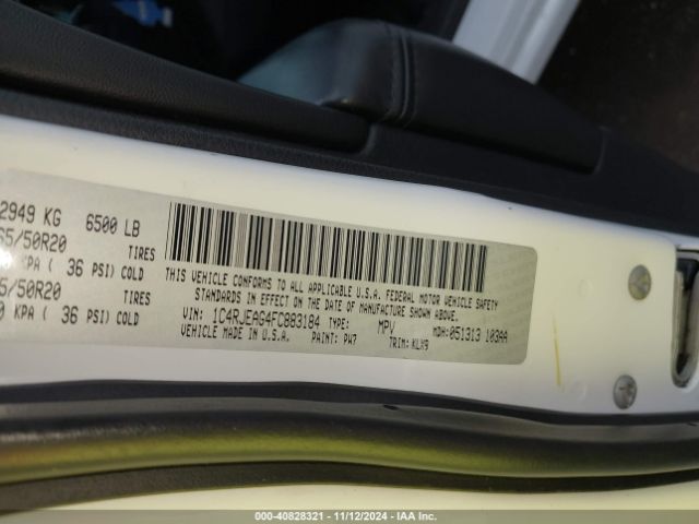 1C4RJEAG4FC883184 Jeep Grand Cherokee Altitude
