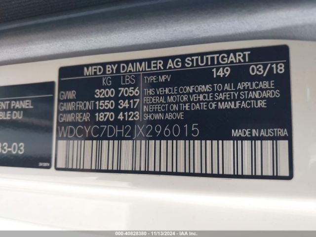 2018 MERCEDES-BENZ AMG G 63 WDCYC7DH2JX296015 Photo 8