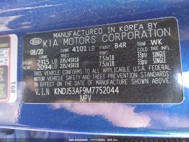 KIA Soul Turbo 2021 KNDJ53AF9M7752044 Image 9