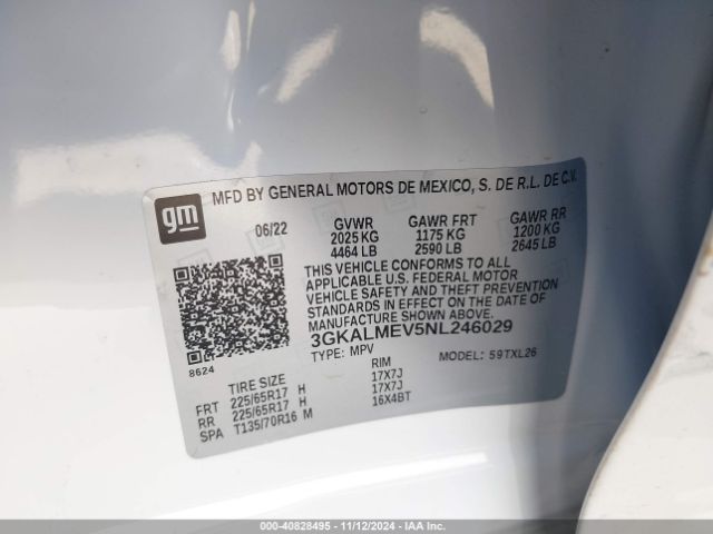 2022 GMC TERRAIN 3GKALMEV5NL246029 Photo 8