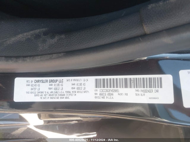 Chrysler 200 S 2015 1C3CCCBG3FN528051 Image 9