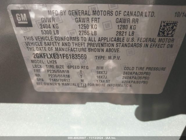 2GKFLXE31F6183569 GMC Terrain Slt-1