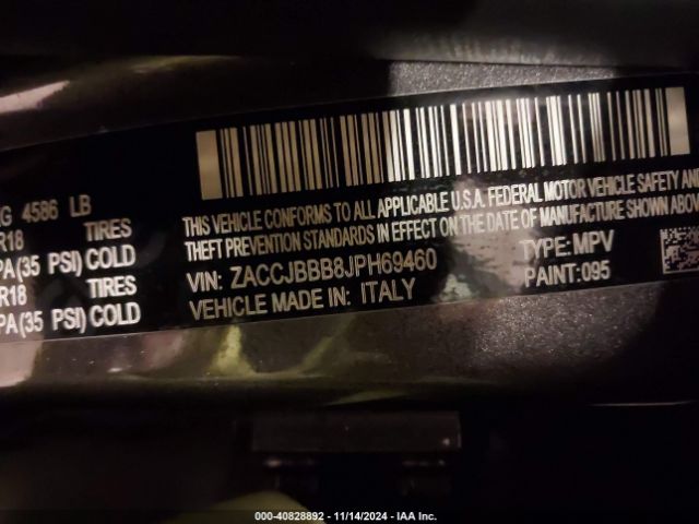 ZACCJBBB8JPH69460 Jeep Renegade Altitude 4x4